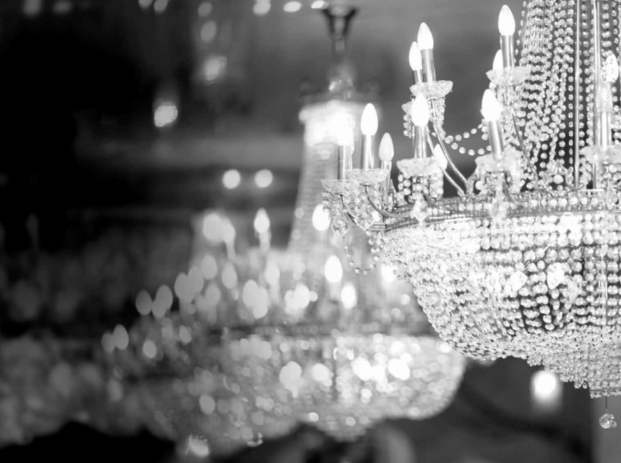 Chandelier at a Banquet Hall